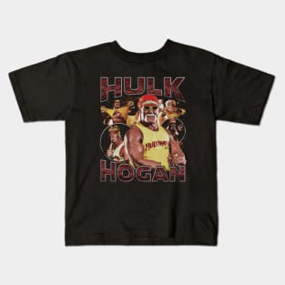 Hulk Hogan Vintage Bootleg Kids T-Shirt